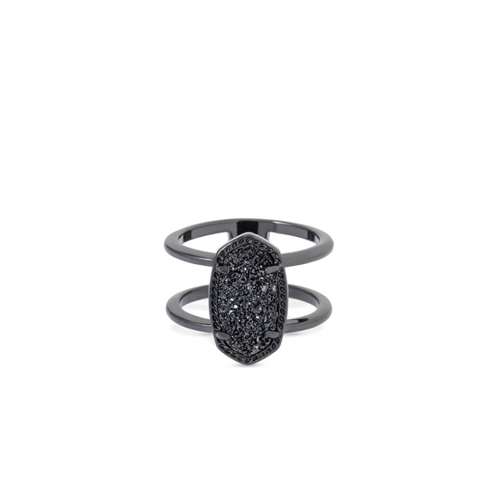 brand new gunmetal elyse ring black